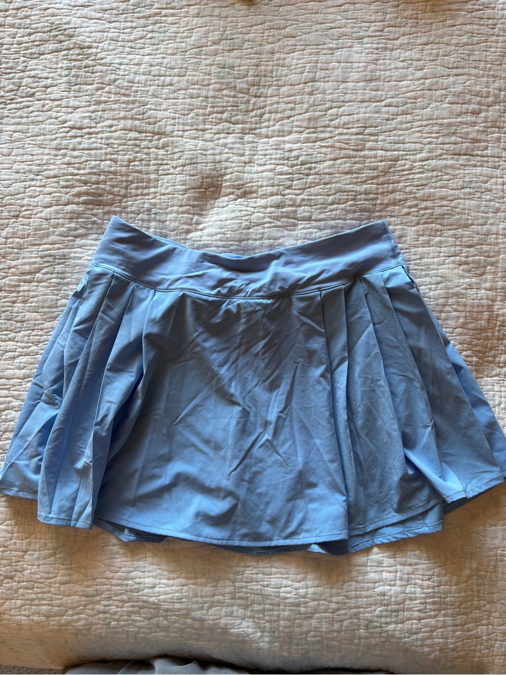 lululemon athletica sky blue pleated athletic skirt